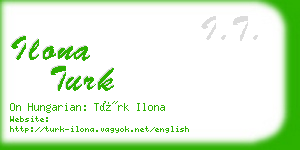 ilona turk business card